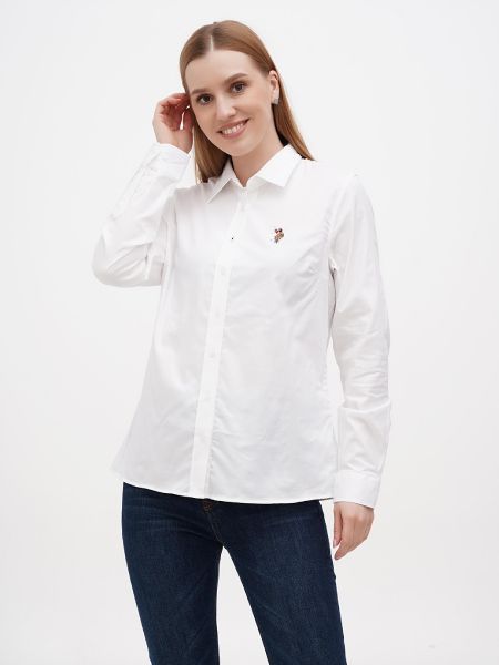 Бавовняна сорочка U.s. Polo біла