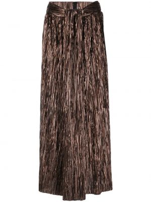 Midi sukně s vysokým pasem na zip z polyesteru Sabina Musayev