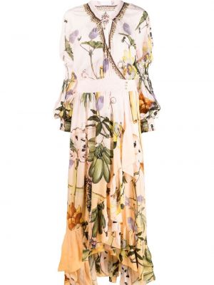 Rochie de seară de mătase cu model floral cu imagine Camilla