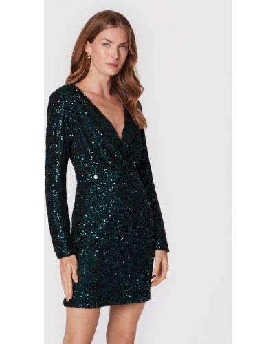 Kontatto Koktélruha B4512 Zöld Slim Fit