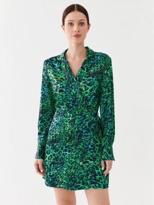 Priliehavé košeľové šaty Fracomina zelená