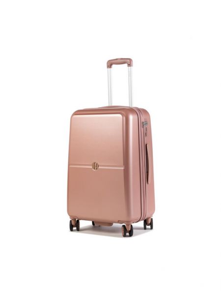 Růžový kufr Elle