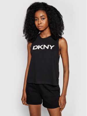 Relaxed fit sportiniai marškinėliai Dkny Sport juoda