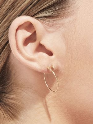Boucles d'oreilles à boucle Shihara jaune