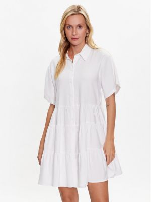 Φόρεμα σε στυλ πουκάμισο Silvian Heach λευκό