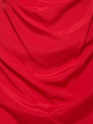 Krepové dlouhé šaty Vivienne Westwood červená