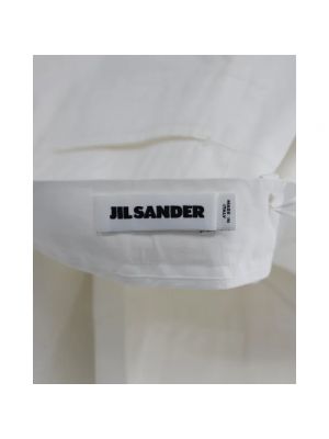 Falda de algodón Jil Sander Pre-owned blanco