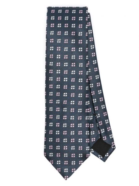 Cravată de mătase cu imagine cu imprimeu geometric Boss