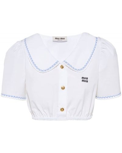 Риза Miu Miu бяло