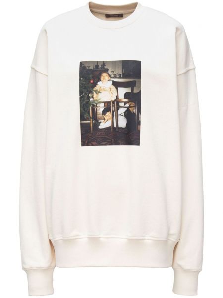 Sweatshirt aus baumwoll mit print 12 Storeez weiß