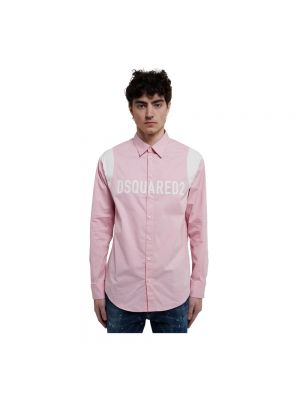 Koszula Dsquared2 różowa