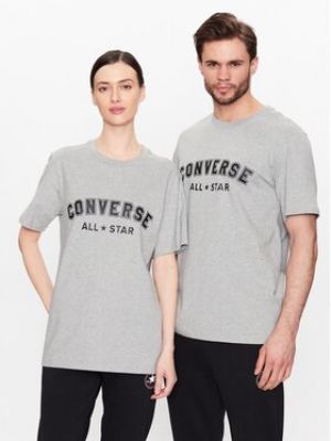 T-shirt à motif étoile Converse gris