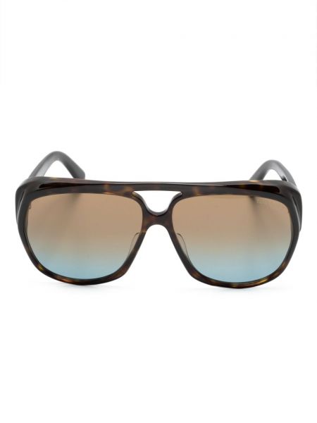 Oversized sončna očala Tom Ford Eyewear rjava