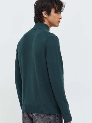 Vlněný svetr Abercrombie & Fitch zelený