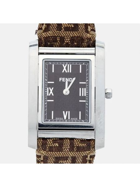 Relojes de acero inoxidable Fendi Vintage marrón