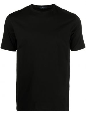 Camiseta de cuello redondo Herno negro