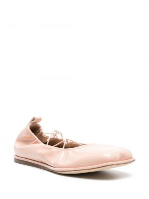 Lakoti dabīgās ādas kurpes ar sirsniņām Simone Rocha rozā