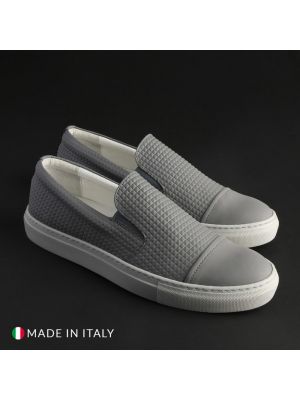 Sneakersy skórzane Made In Italia