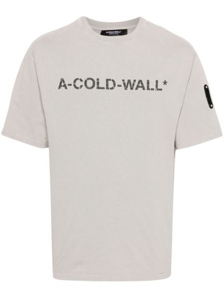 Raštuotas marškinėliai A-cold-wall* pilka