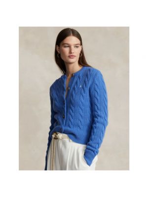Cárdigan de lana de cachemir con estampado de cachemira Polo Ralph Lauren azul