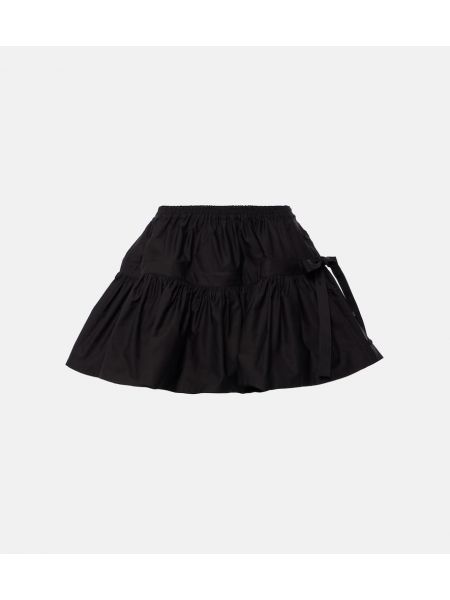 Φούστα mini με φιόγκο Alaia μαύρο