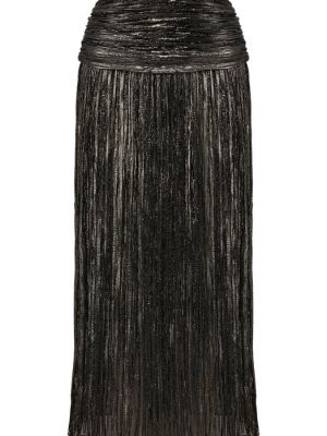 Шелковая юбка Saint Laurent черная