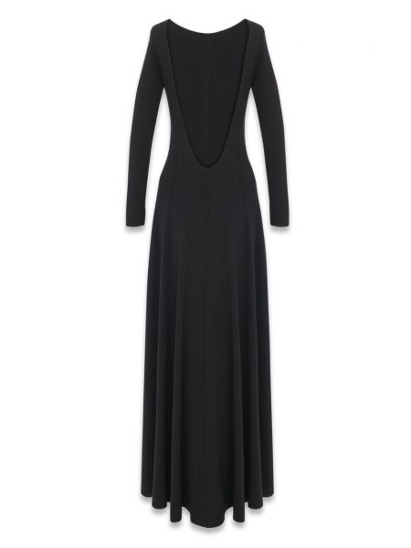 Sukienka wieczorowa wełniana Saint Laurent czarna