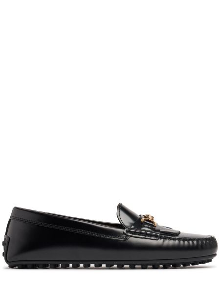 Læder loafers Tod's sort