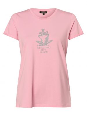 Koszulka bawełniana More & More różowa