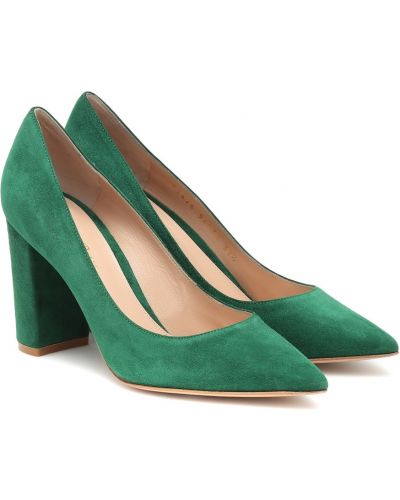 Ruskind pumps Gianvito Rossi grøn