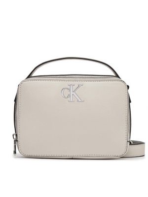 Crossbody táska Calvin Klein Jeans ezüstszínű