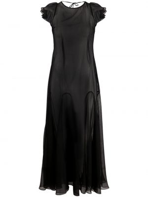 Прозрачна мини рокля V:pm Atelier черно