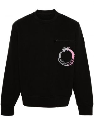 Sweatshirt mit print Moncler schwarz