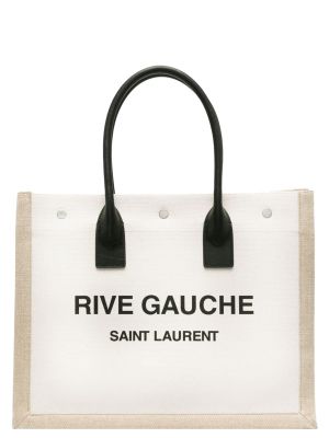 Серая сумка шоппер Saint Laurent