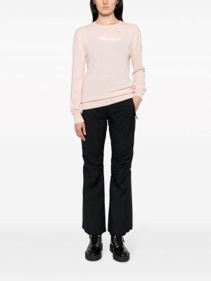 Pullover mit stickerei mit rundem ausschnitt Rossignol pink