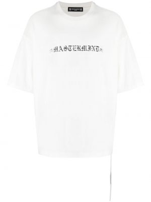 Bavlněné tričko s potiskem Mastermind Japan bílé