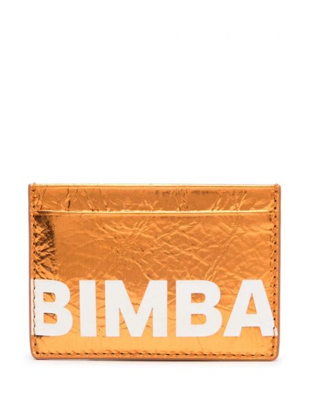 Leder geldbörse mit print Bimba Y Lola orange