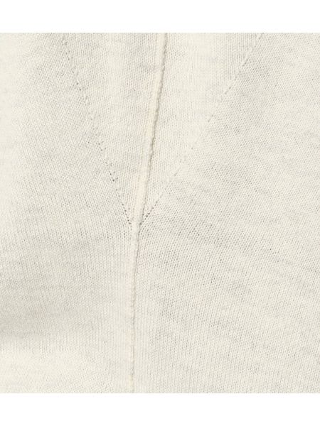 Cardigan en laine en coton à motif étoile Marant étoile gris