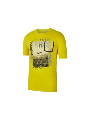 Tričko s krátkými rukávy Nike žluté