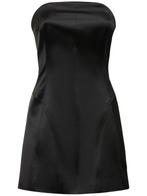 Viskózové bavlněné mini šaty Khaite černé