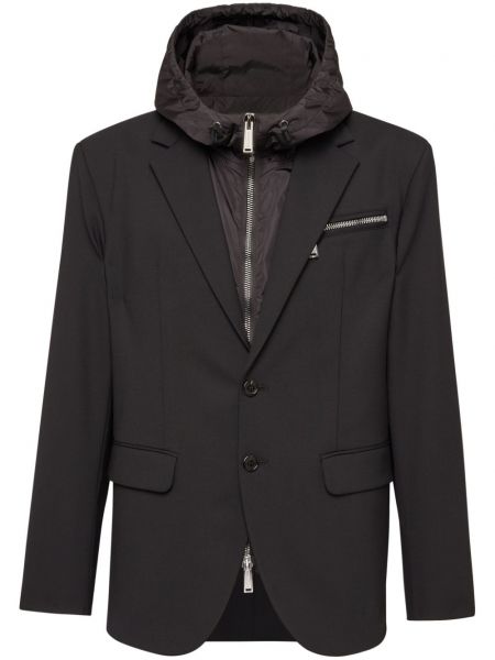 Langer blazer mit kapuze Dsquared2 schwarz