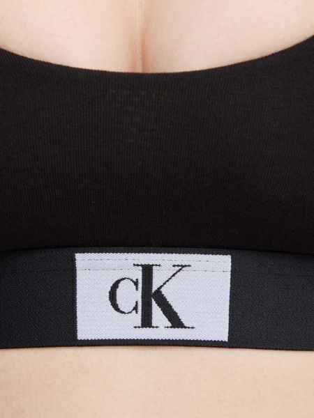 Melanžová podprsenka Calvin Klein Underwear černá