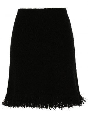 Fustă mini tricotate Chloé negru