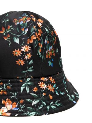 Cepure ar ziediem ar apdruku Erdem melns