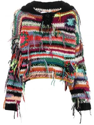Chunky пуловер Cavia черно