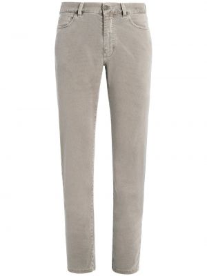 Slim fit skinny fit-jeans Zegna grå