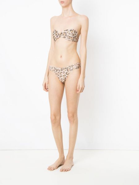 Bikini à imprimé à imprimé léopard Amir Slama