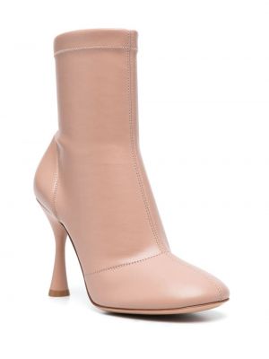 Leder ankle boots Gianvito Rossi pink