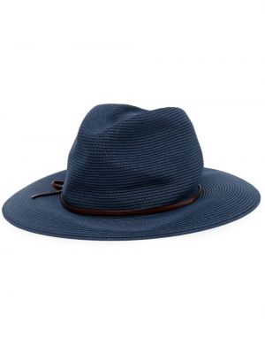 Pletená čiapka Emporio Armani modrá