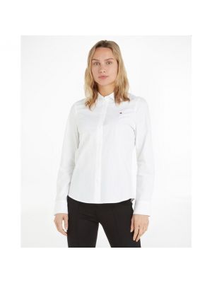 Camisa con botones manga larga Tommy Hilfiger blanco